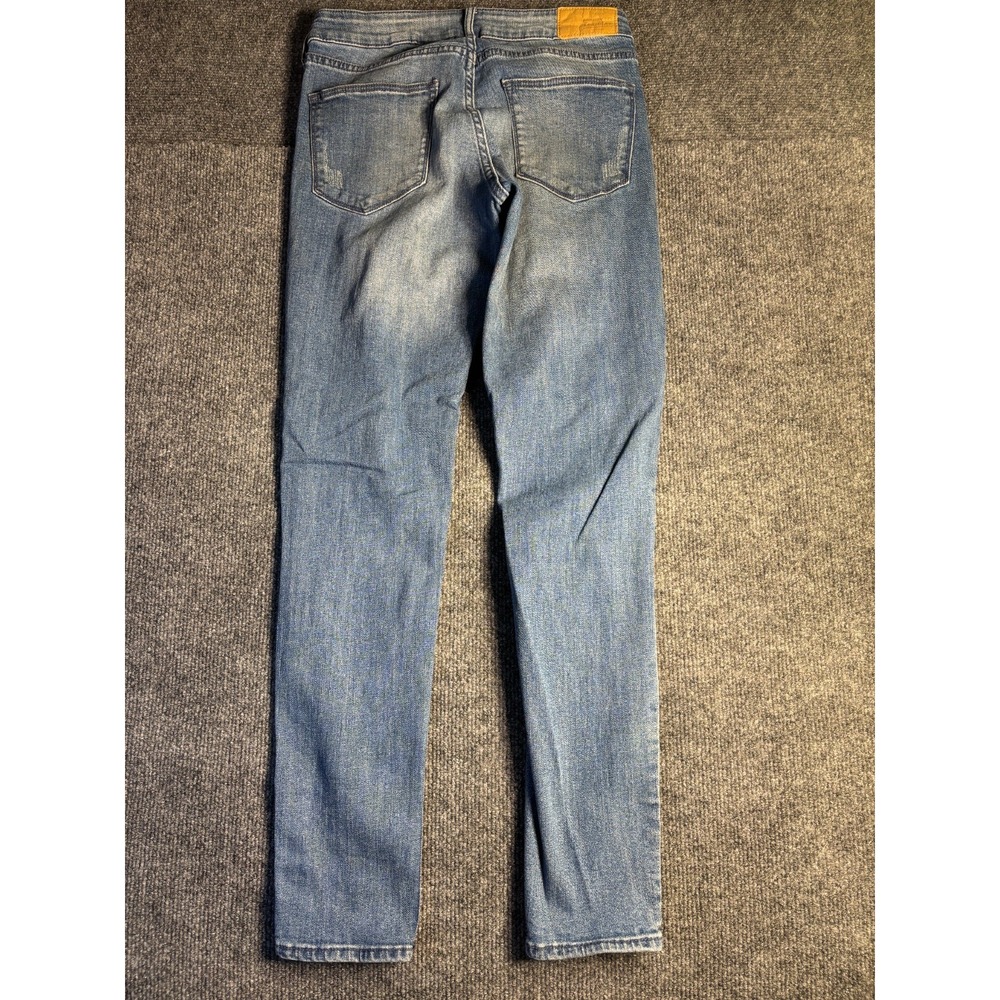 Divided H&M Skinny Jeans Women 8 Blue Denim Ripped Double Stitch Casual Low Rise